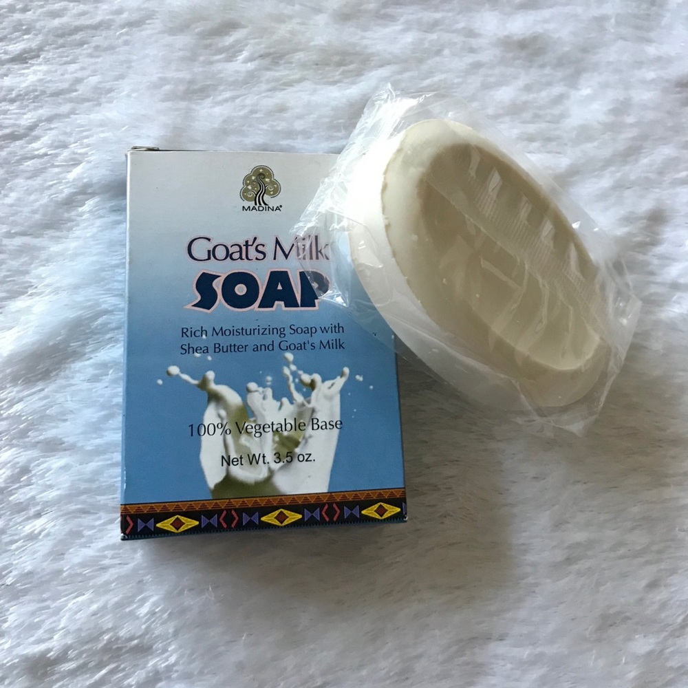 💕Madina Goat's Milk Soap with Shea Butter.
